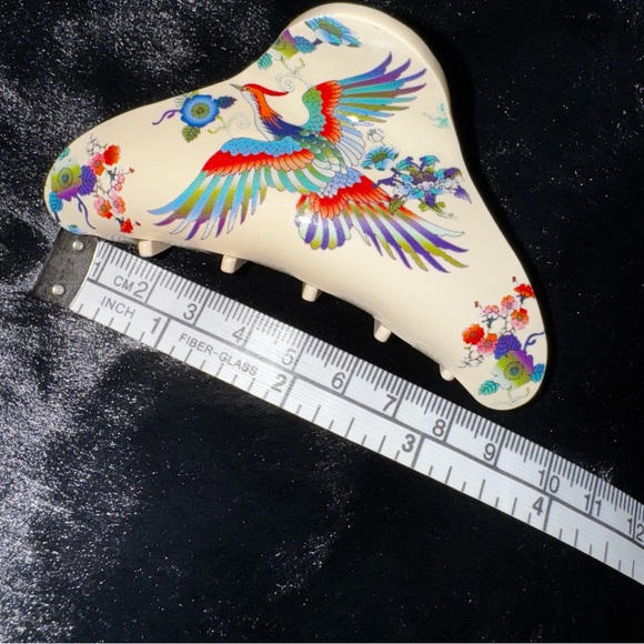 NEW! JOHNNY WAS Dreamer Hair Clip Crane Print Ivory / Cream BRAND NEW! GORGEOUS! - Picture 10 of 14